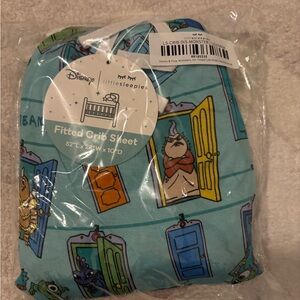 Little Sleepies Monsters Inc crib sheet